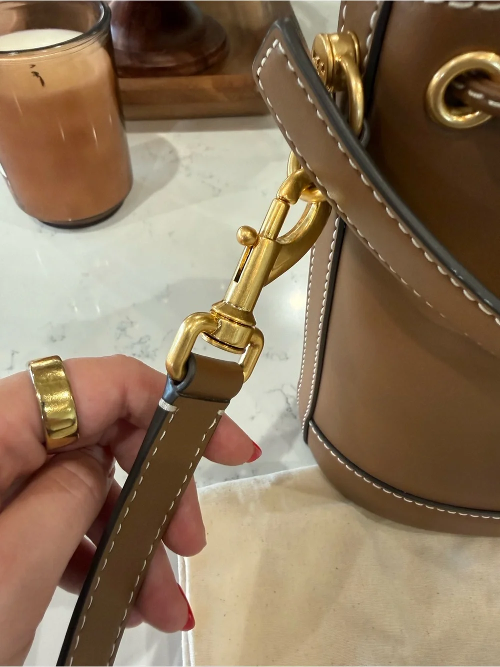 Tory Burch T Monogram Bucket Bag